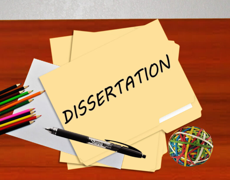 use of dissertation in sentence